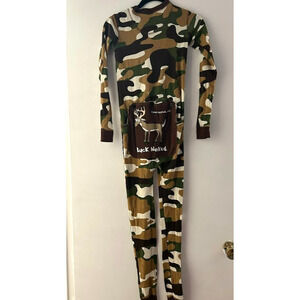 Lazy One Union Suit 10 Camo Deer Buck Naked Tombstone AZ Long Johns Pajamas